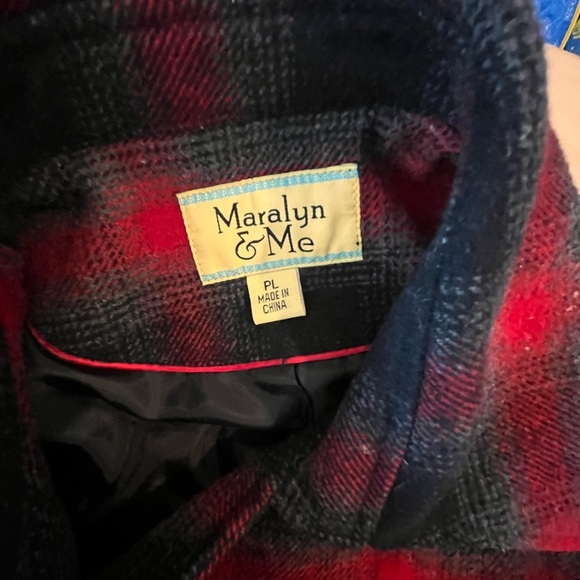 Maralyn and Me Women's Red and Black Plaid Jacket - Picture 7 of 9